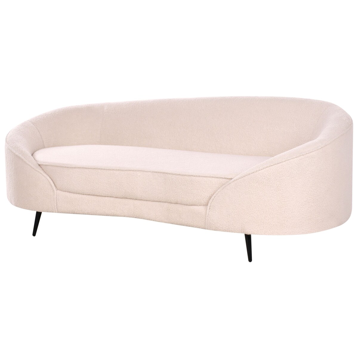 Sofa SAVAR Boucle Beżowy dla 3 osób