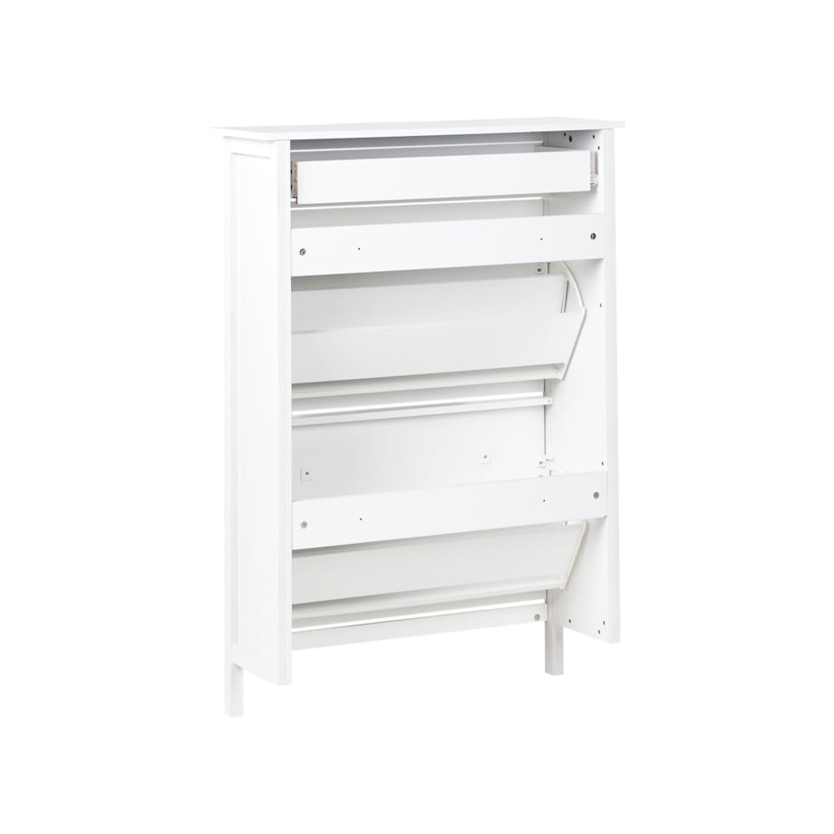 Szafka na buty 2 przegrody biała GIBSON