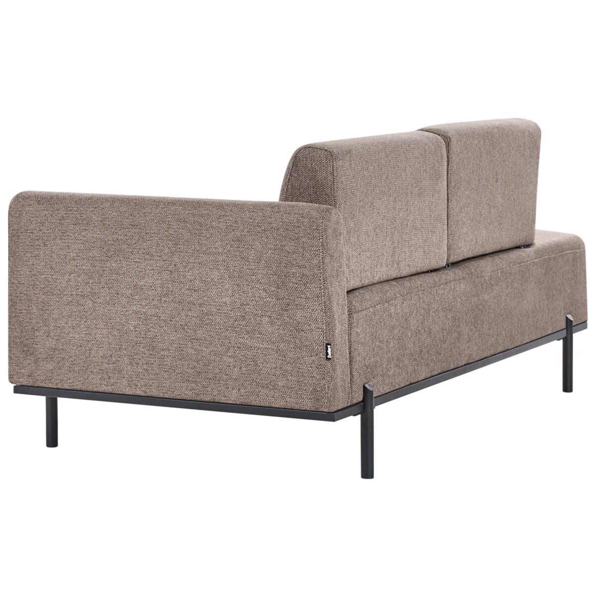 Szezlong SAVASSE Len syntetyczny Jasnobrązowy