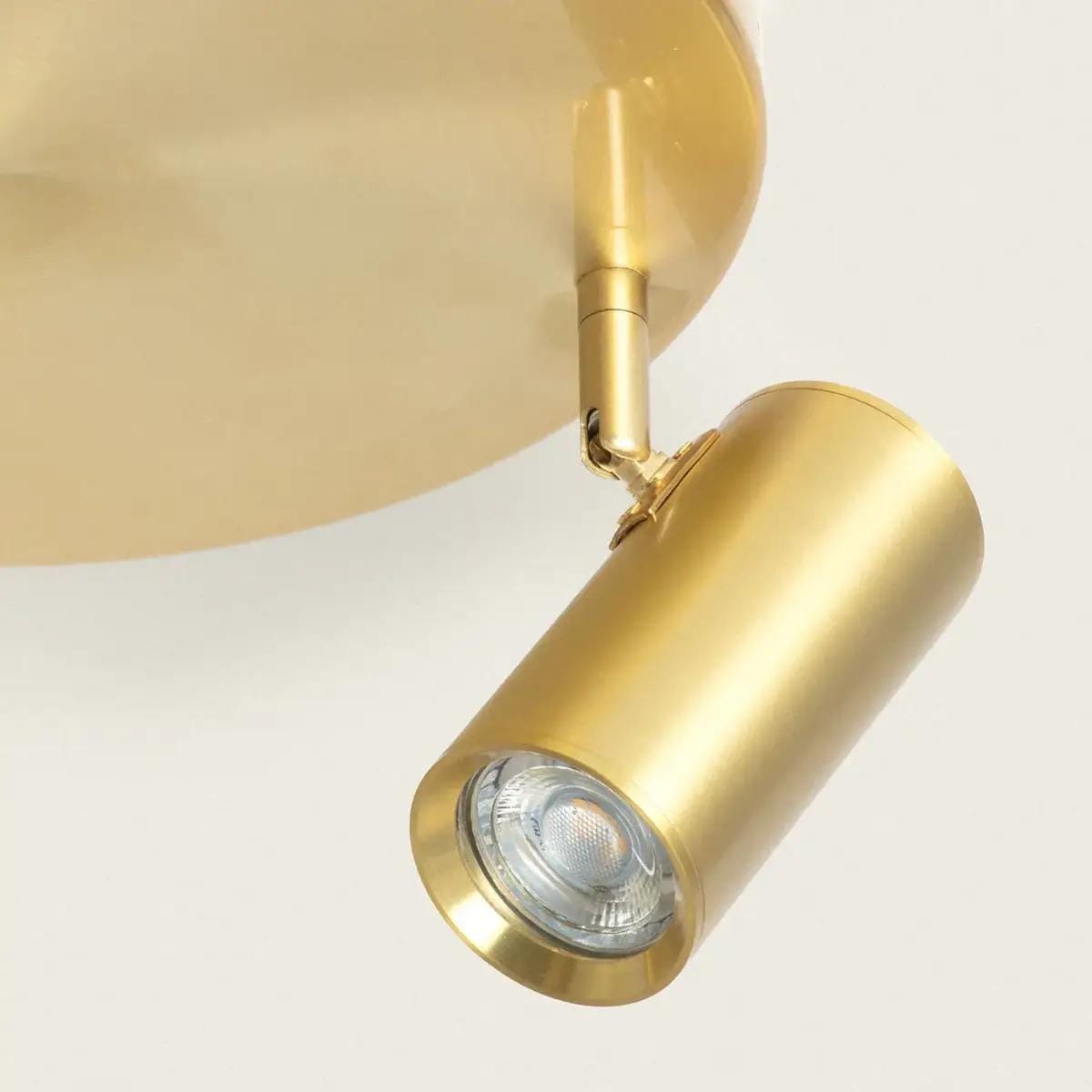 Punktowa lampa sufitowa Estetica ABR-LPC-Z-3XGU10 Abruzzo metalowa złoty