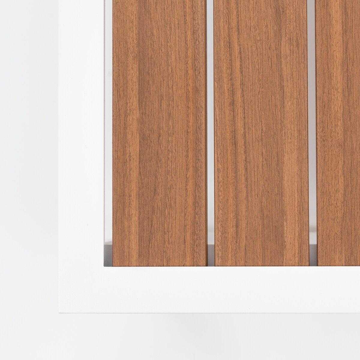 MEBLE OGRODOWE ALUMINIOWE NAROŻNIK NICEA BIAŁO SZARA LEWA