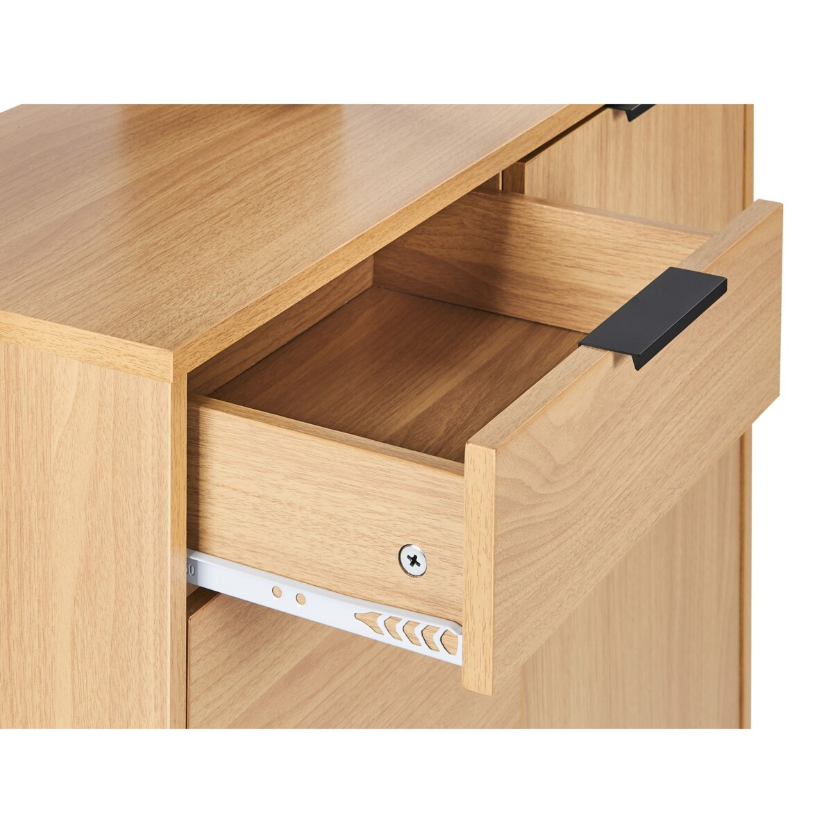 Szafka na buty 3 przegrody jasne drewno MIRANI