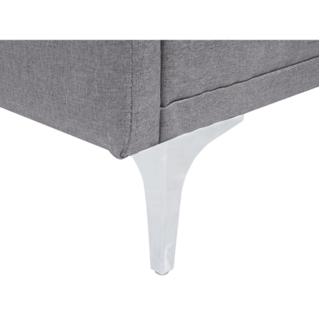 Sofa rozkładana szara LUCAN