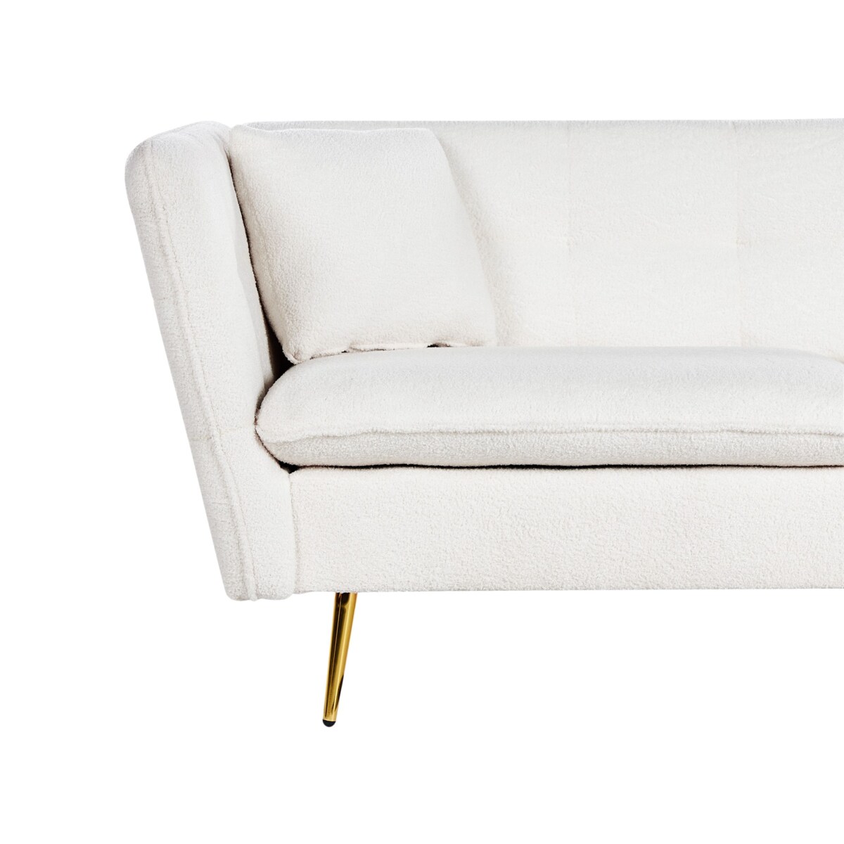 Sofa 3-osobowa boucle biała FREDERICA