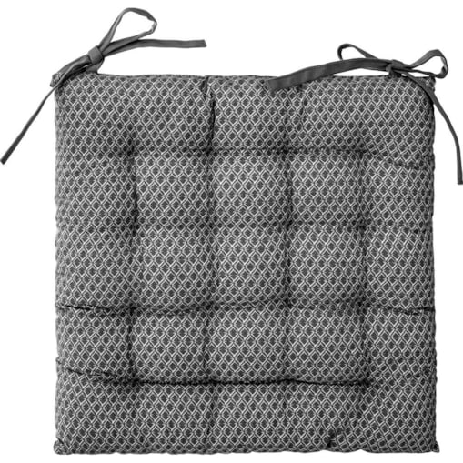 Poduszka na krzesło pikowana z wiązaniem OTTO, 38 x 38 cm