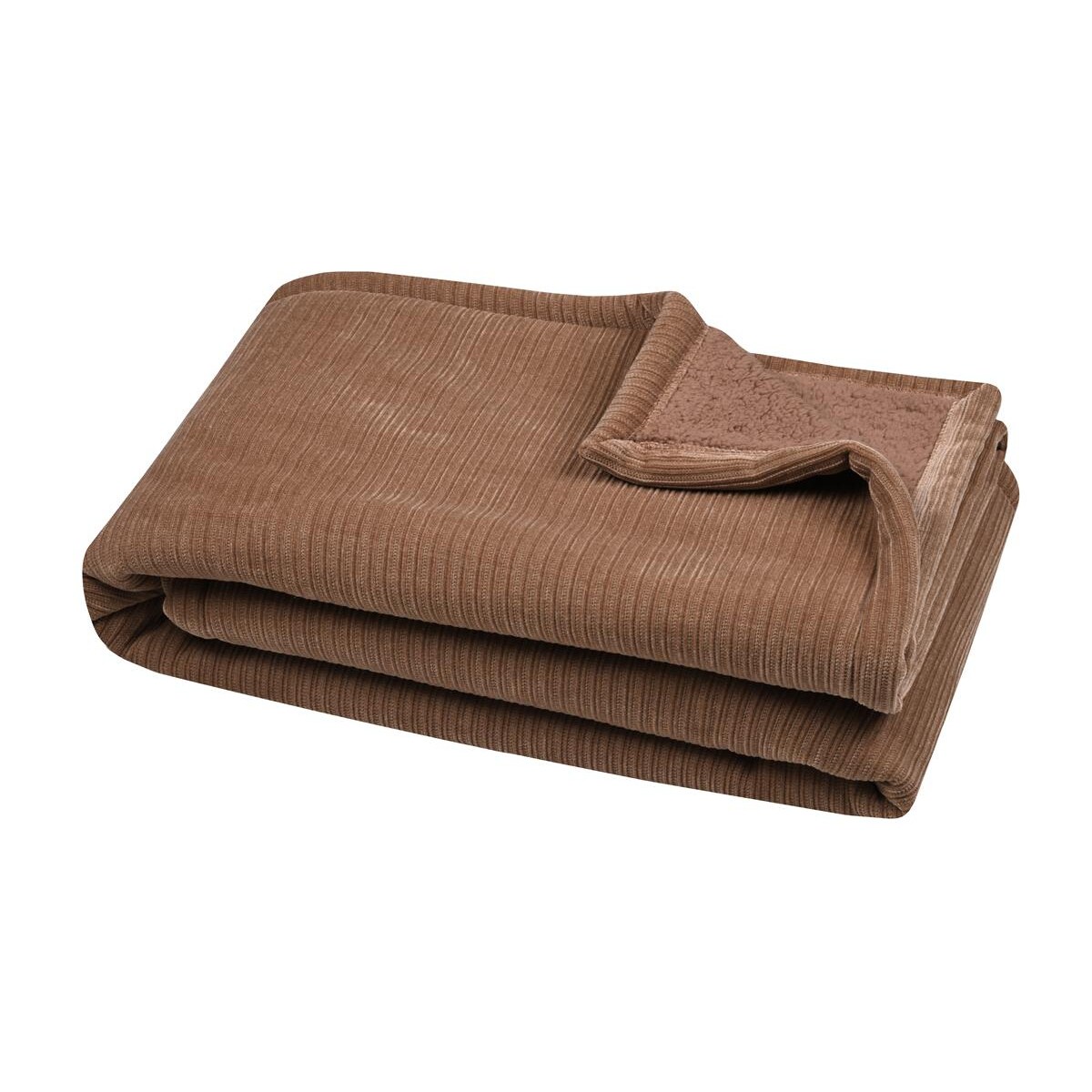 Pluszowy koc z barankiem, CLAYTON, 130 × 160 cm