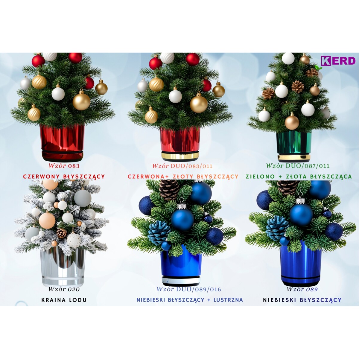 32 cm Doniczka z podstawką Czerwona + Złoty błyszczący wysoki połysk świąteczna do POINSECJI Gwiazdy Betlejemskiej dekoracja do stroików z drenażem wzór DUO/083/011