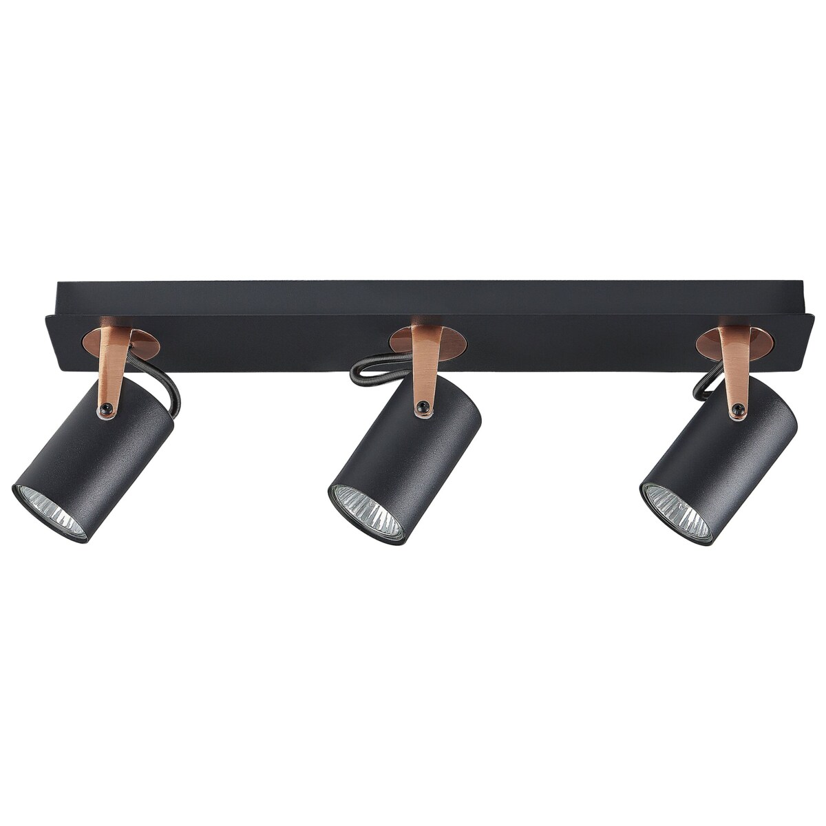 Lampa sufitowa 3-punktowa metalowa czarna KLIP