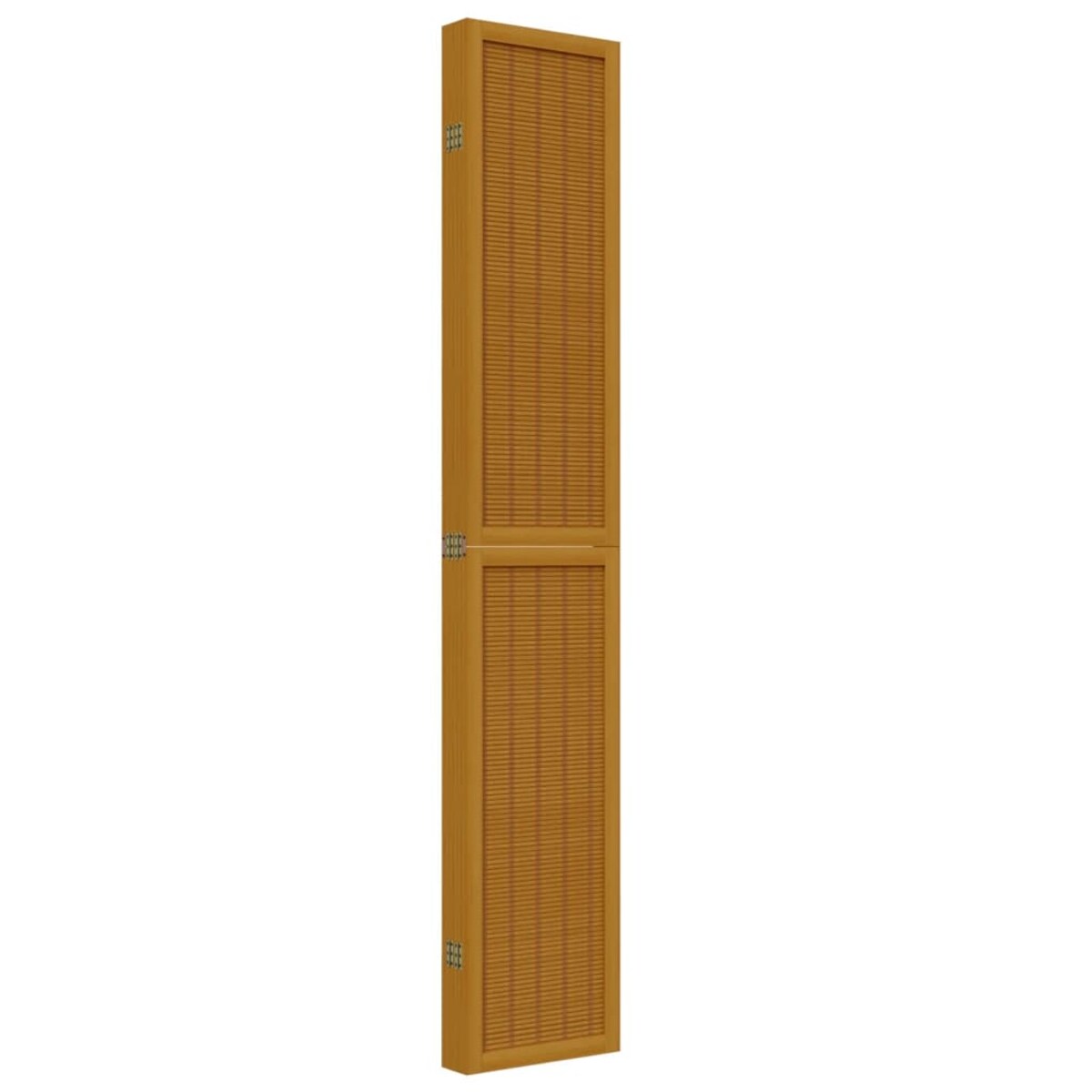 vidaXL Parawan pokojowy, 6-panelowy, brązowy, lite drewno paulowni