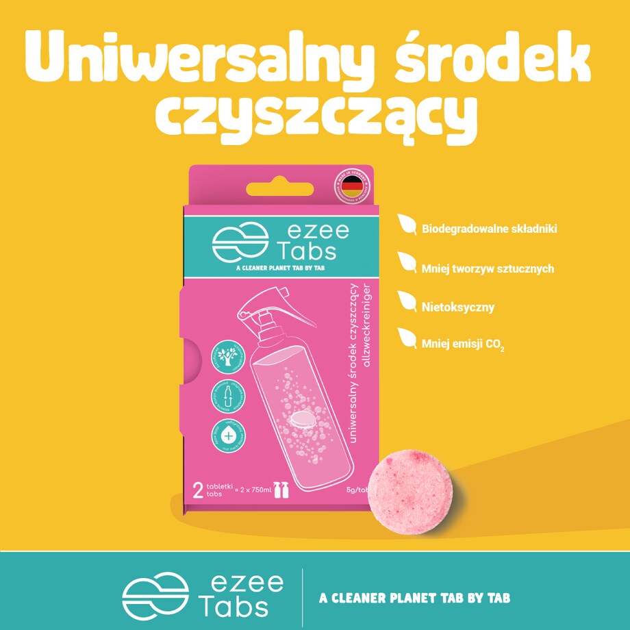 EZEETABS TABLETKI CZYSZCZĄCE DO ROZPUSZCZANIA, UNIWERSALNE, 2x 5g