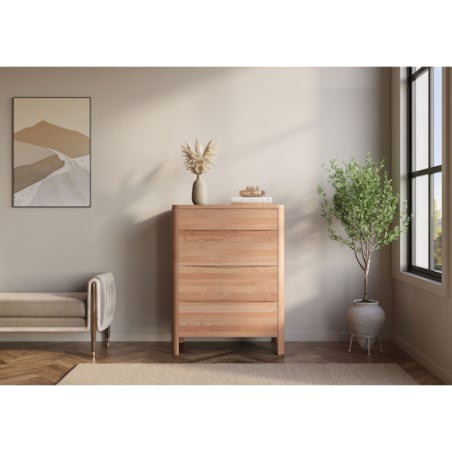 Drewniana komoda bukowa Visby MODENA 80 / kolor naturalny