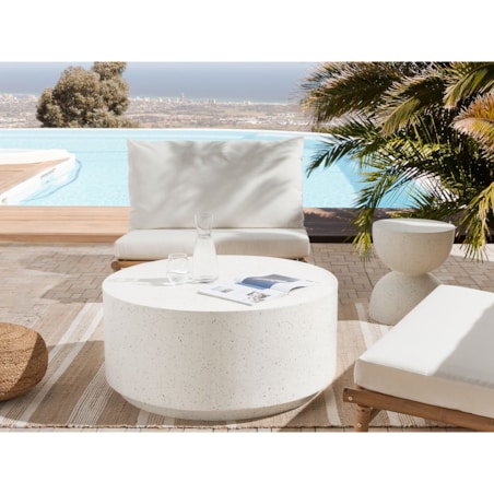 Stolik kawowy Płyta MgO Złamana biel TREZZO