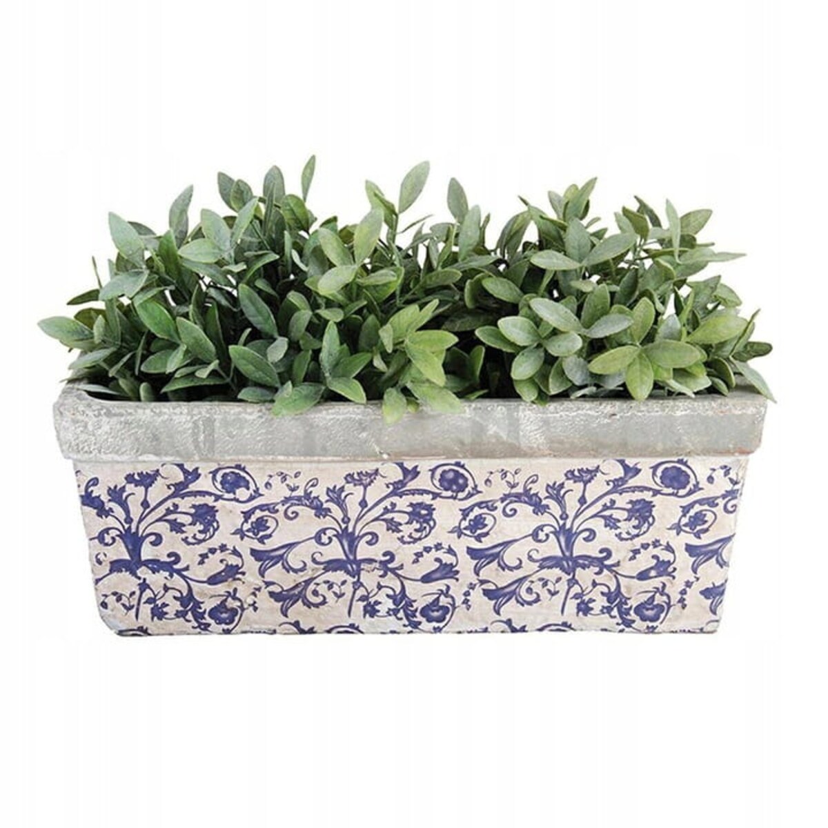 Postarzana Doniczka Betonowa Podłużna Donica Retro na Kwiaty Zioła 40 cm