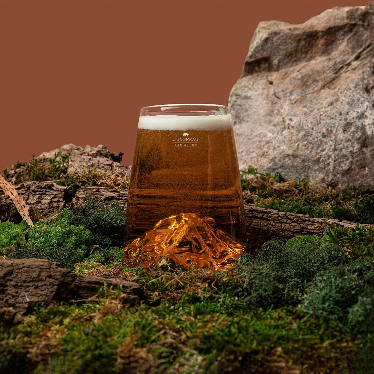 Szklanka Long Drink - Topographic - Jungfrau