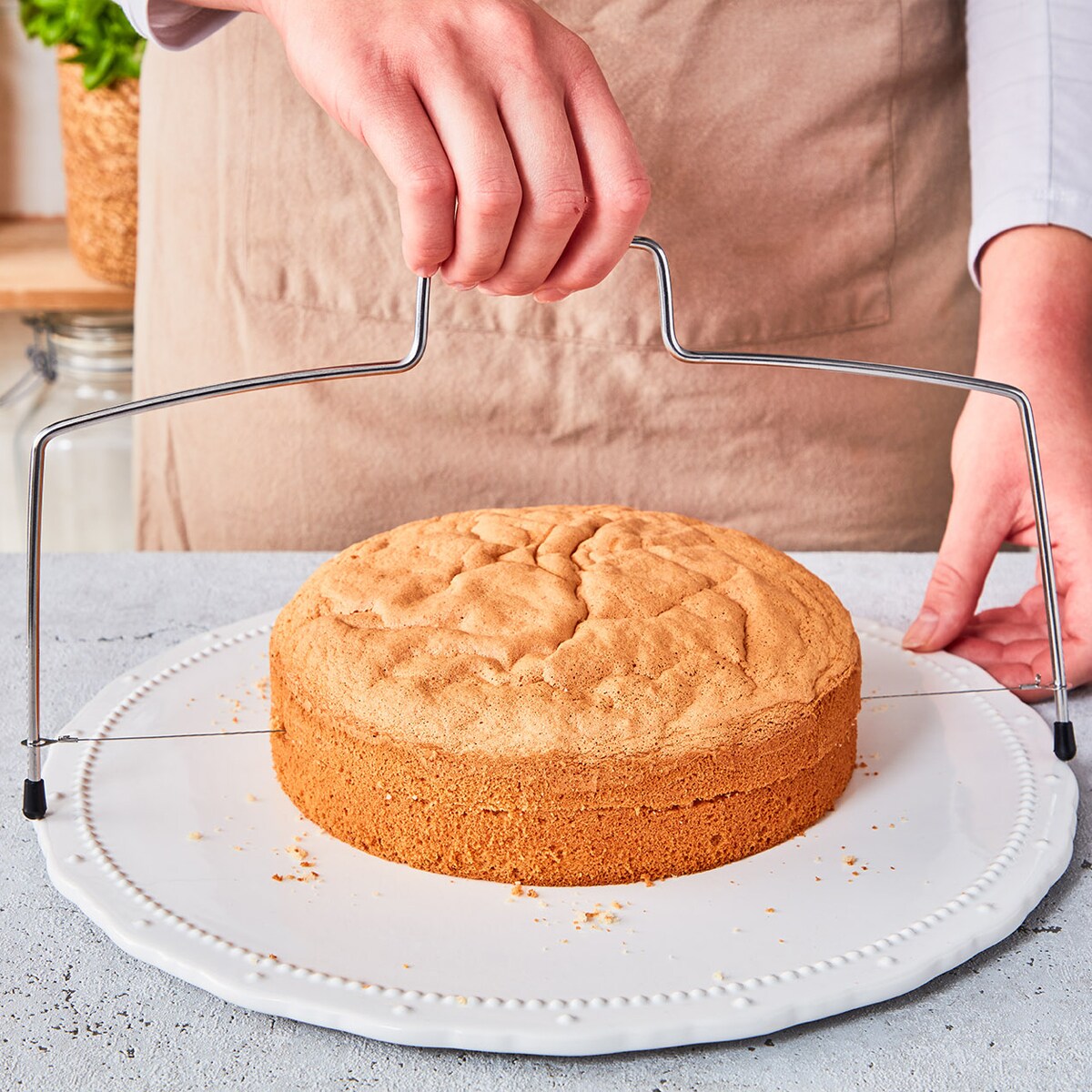 Nóż strunowy do biszkoptu z regulacją 30 cm Baker`s Best