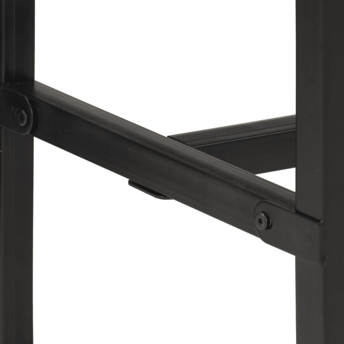 vidaXL Stolik barowy, 110x55x107 cm, surowe lite drewno mango