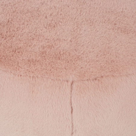 Tapicerowany fotel Low Teddy Pink różowy do sypialni, King Home