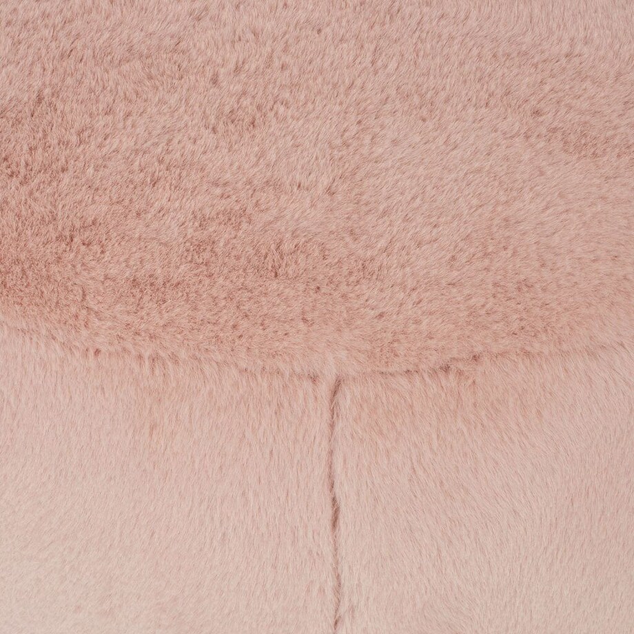 Tapicerowany fotel Low Teddy Pink różowy do sypialni, King Home