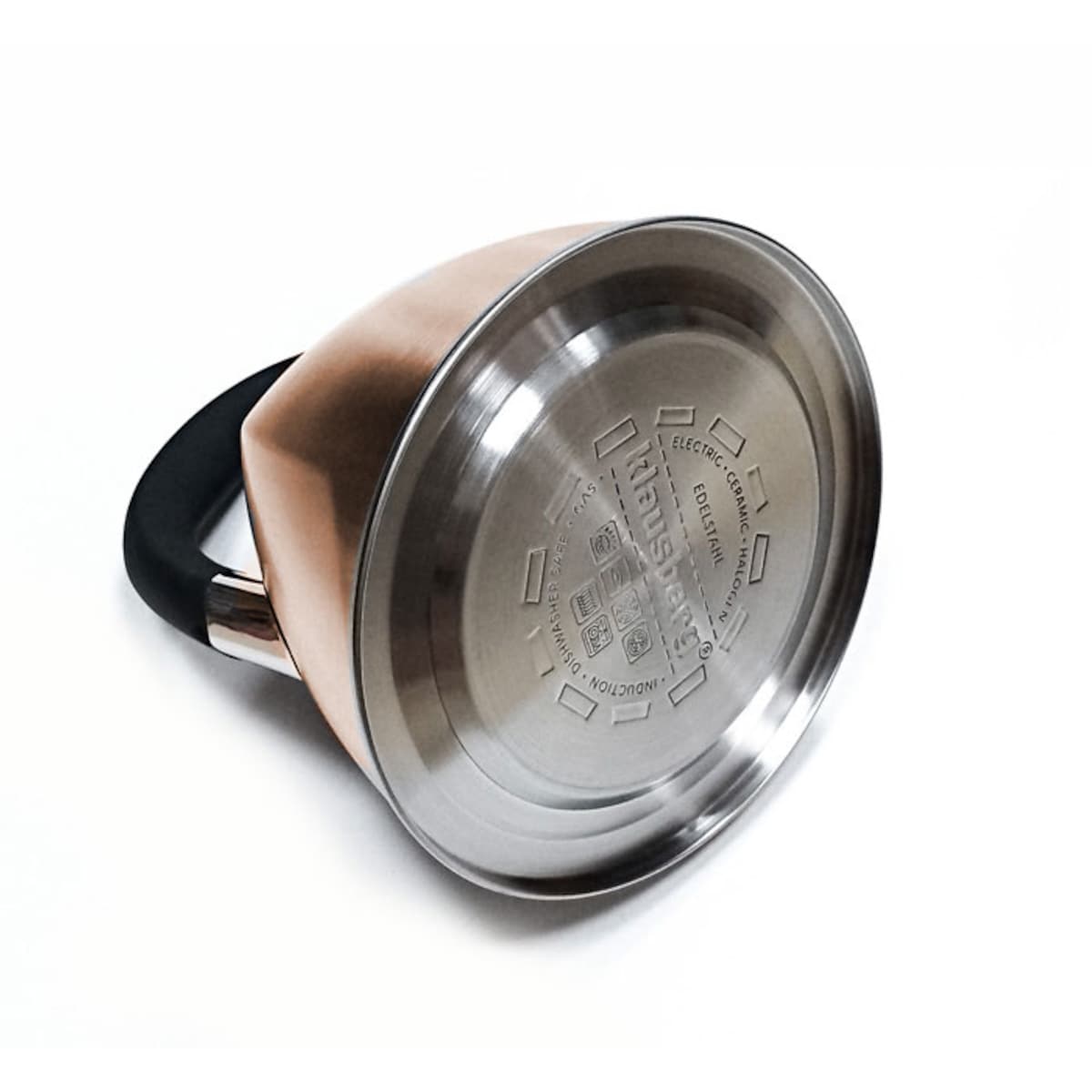 Czajnik stalowy z gwizdkiem 3L indukcja gaz miedziany KLAUSBERG