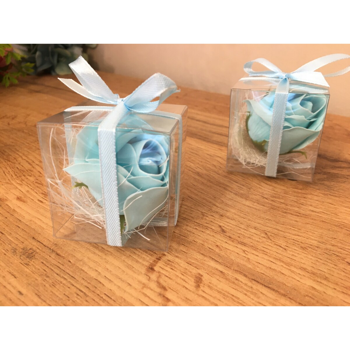 RÓŻA MYDLANA pachnie pudełeczko UPOMINEK gości box