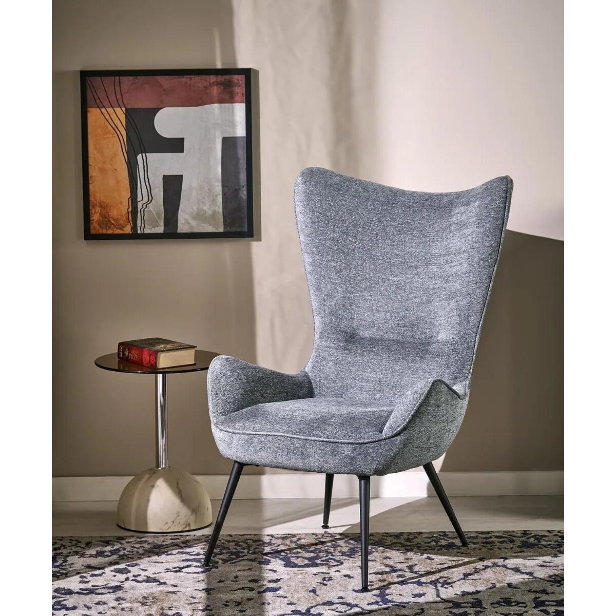 Fotel uszak JUKON szary