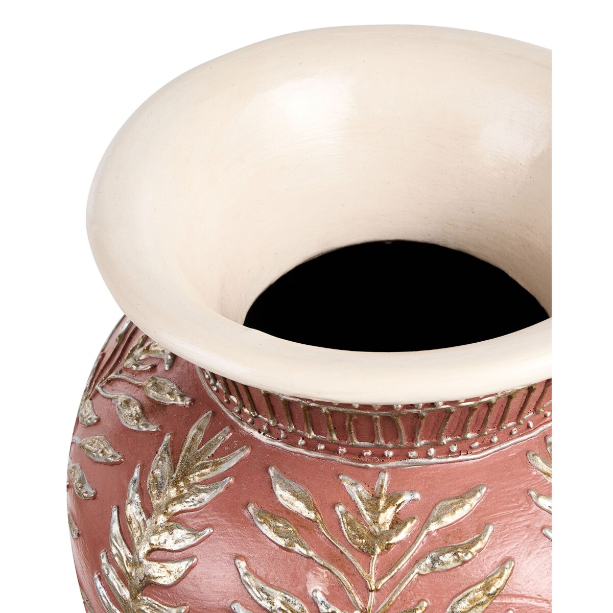 Wazon dekoracyjny SEPUTIH Ceramika 60 cm Brązowy