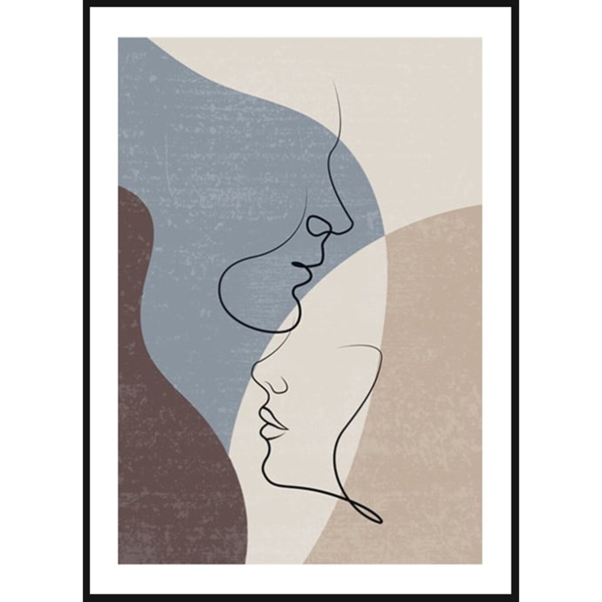 Poster Story, Plakat, Obraz - Linearny Pocałunek No1, wymiary 42 x 60 cm