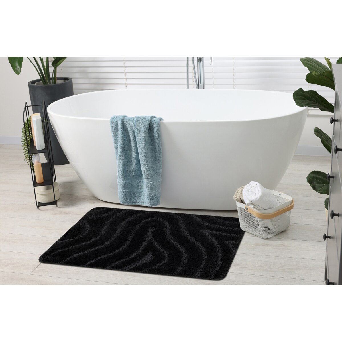 Dywan łazienkowy SUPREME WAVES fale, 60x100 cm