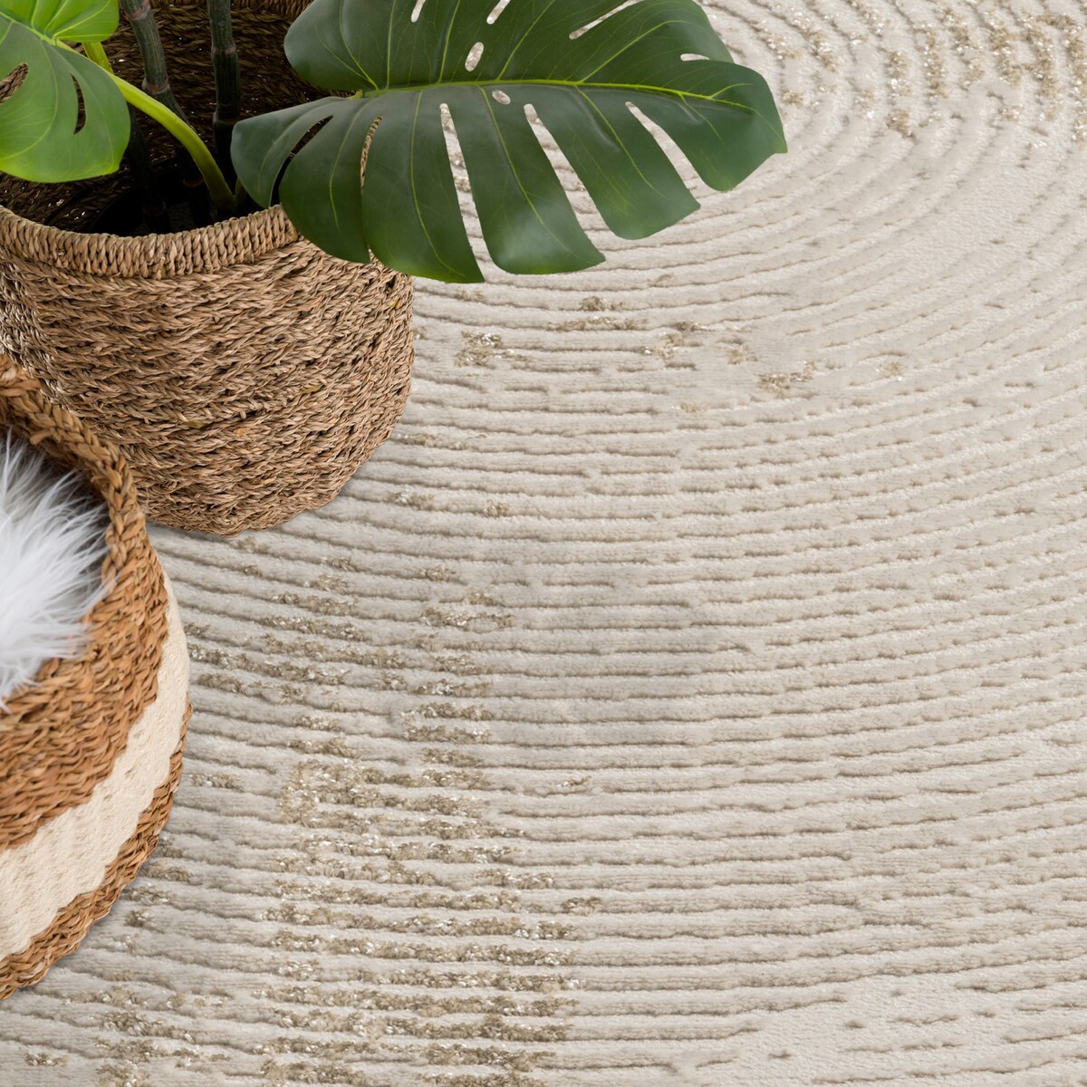 Dywan strukturalny vintage loft Antique 4810 Beż 120x170