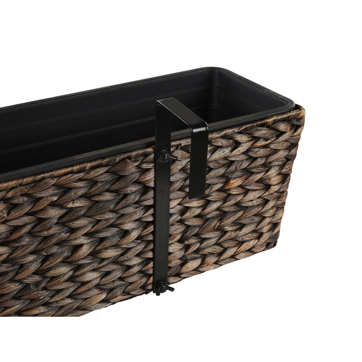 Doniczka 80 x 20 x 18 cm brązowa KAWALA