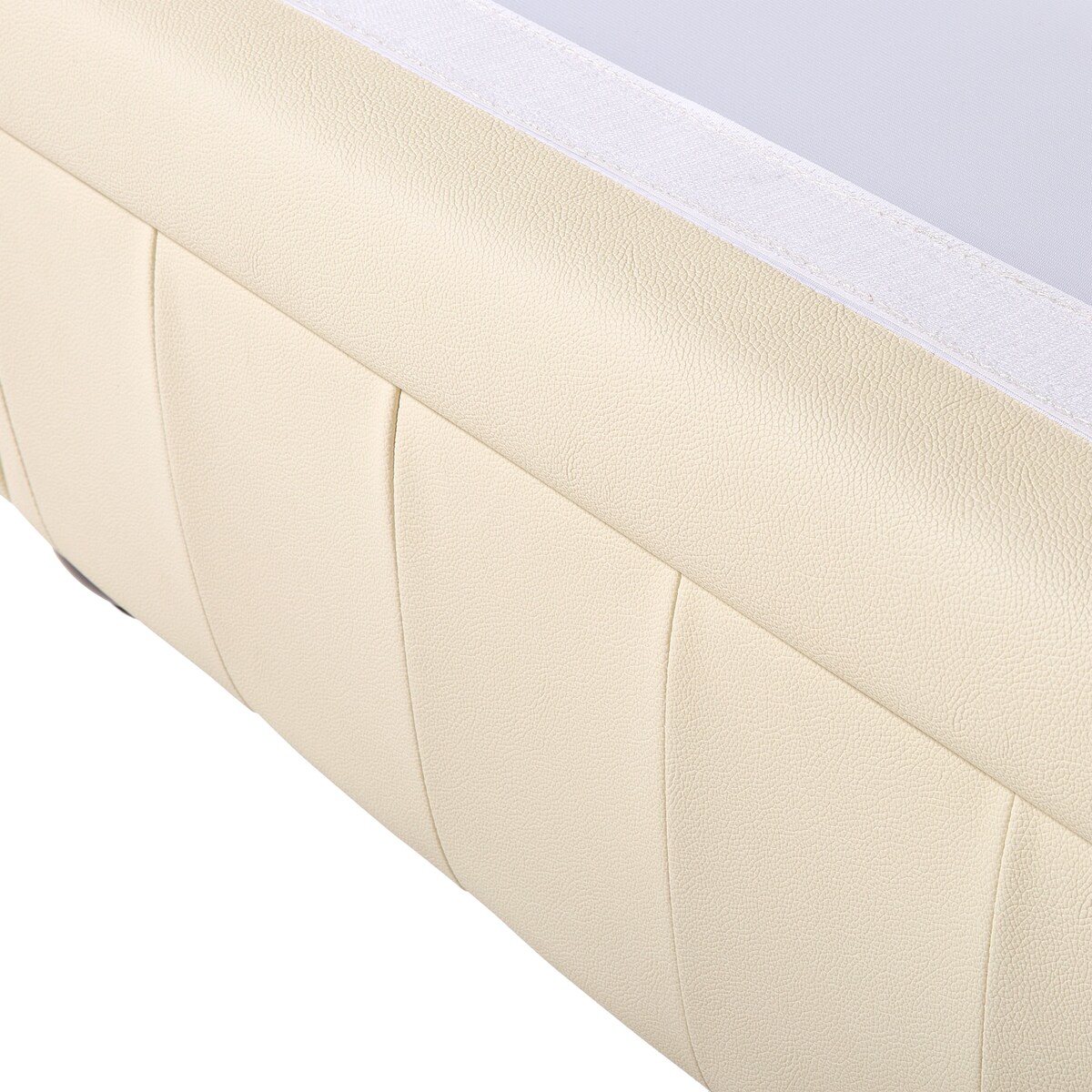 Sofa dla 3 osób CHESTERFIELD Skóra naturalna Jasnobeżowy