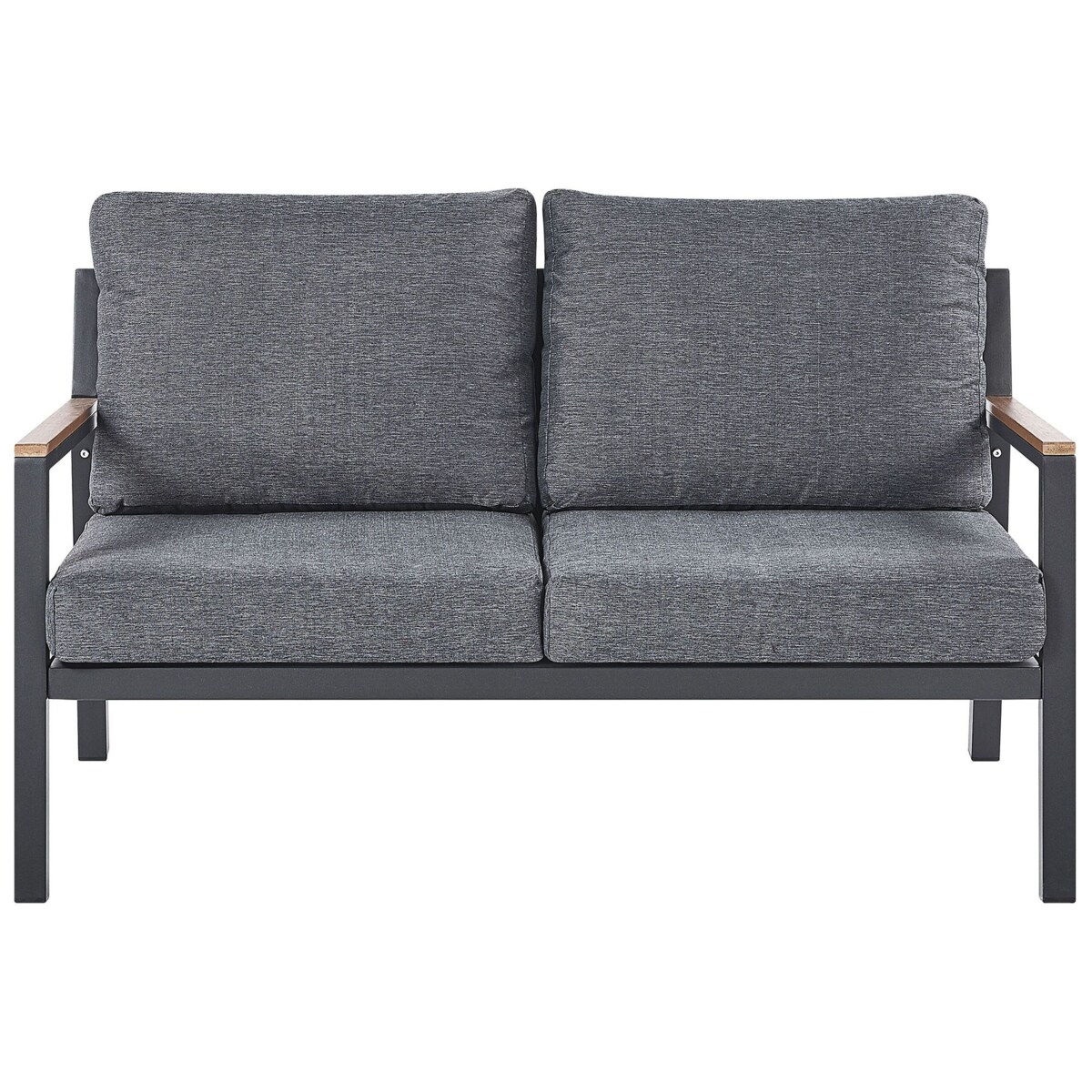 Zestaw ogrodowy 4-osobowy ciemnoszary DELIA