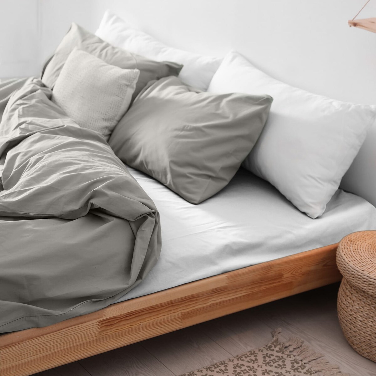 Prześcieradło flanela bez gumki 160x210 kolor biały