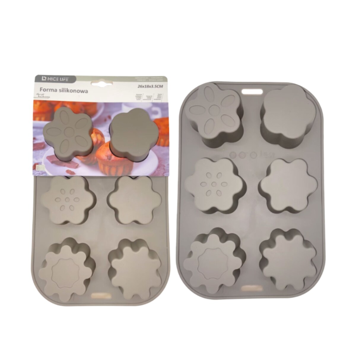 forma silikonowa 3d bakefun flowers mix 26x18x3,5 cm