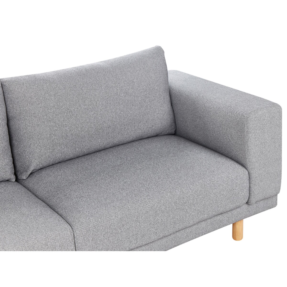 Sofa 3-osobowa szara NIVALA