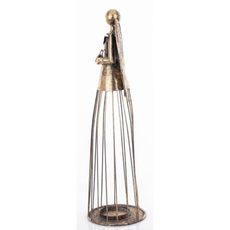 Dekoracja - anioł metalowy 53x16x15 cm INGELOSI small