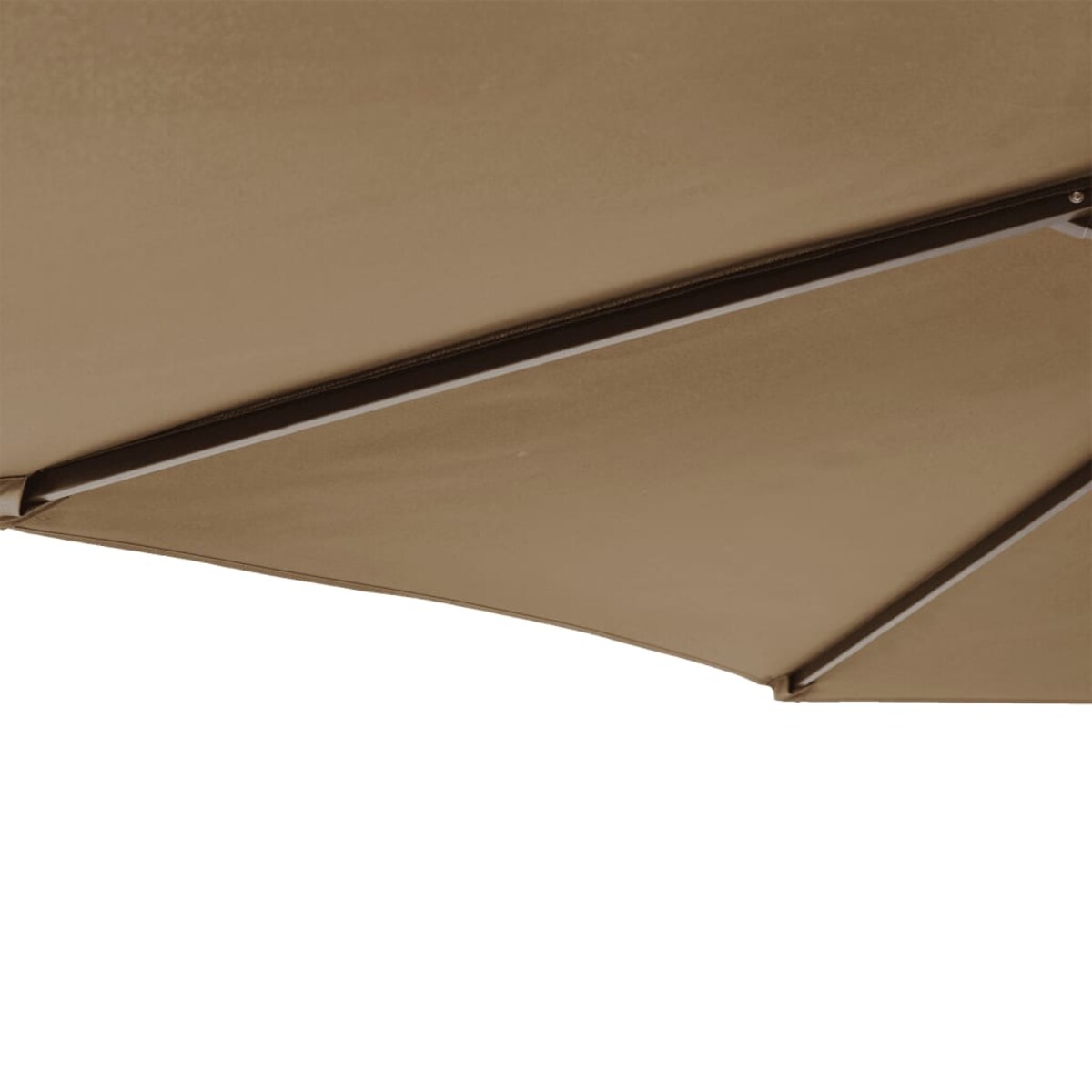 vidaXL Parasol ogrodowy na stalowym słupku, taupe, 225x225x212 cm