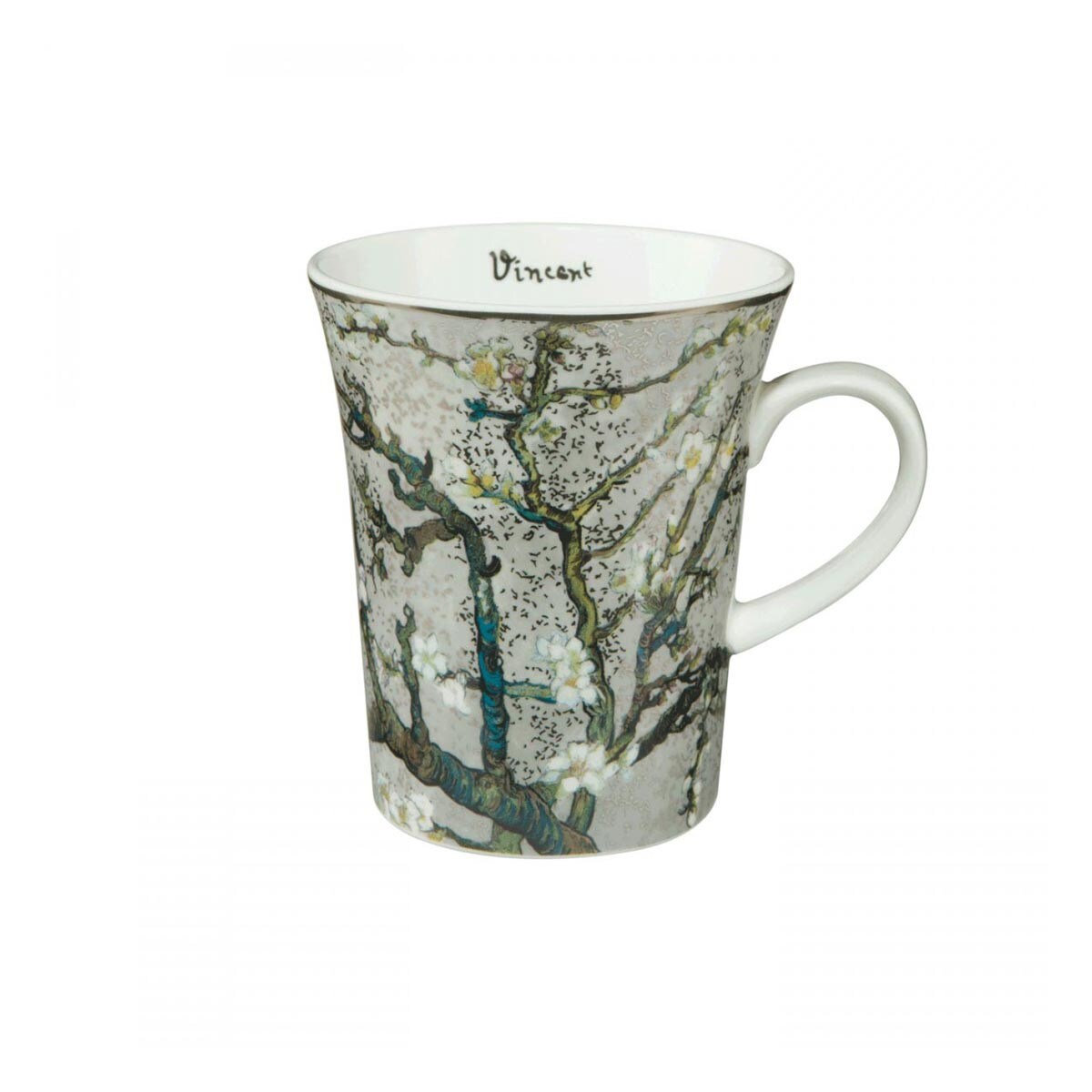 Kubek Drzewo Migdałowe srebrny Vincent van Gogh Artis Orbis, 400 ml, Goebel