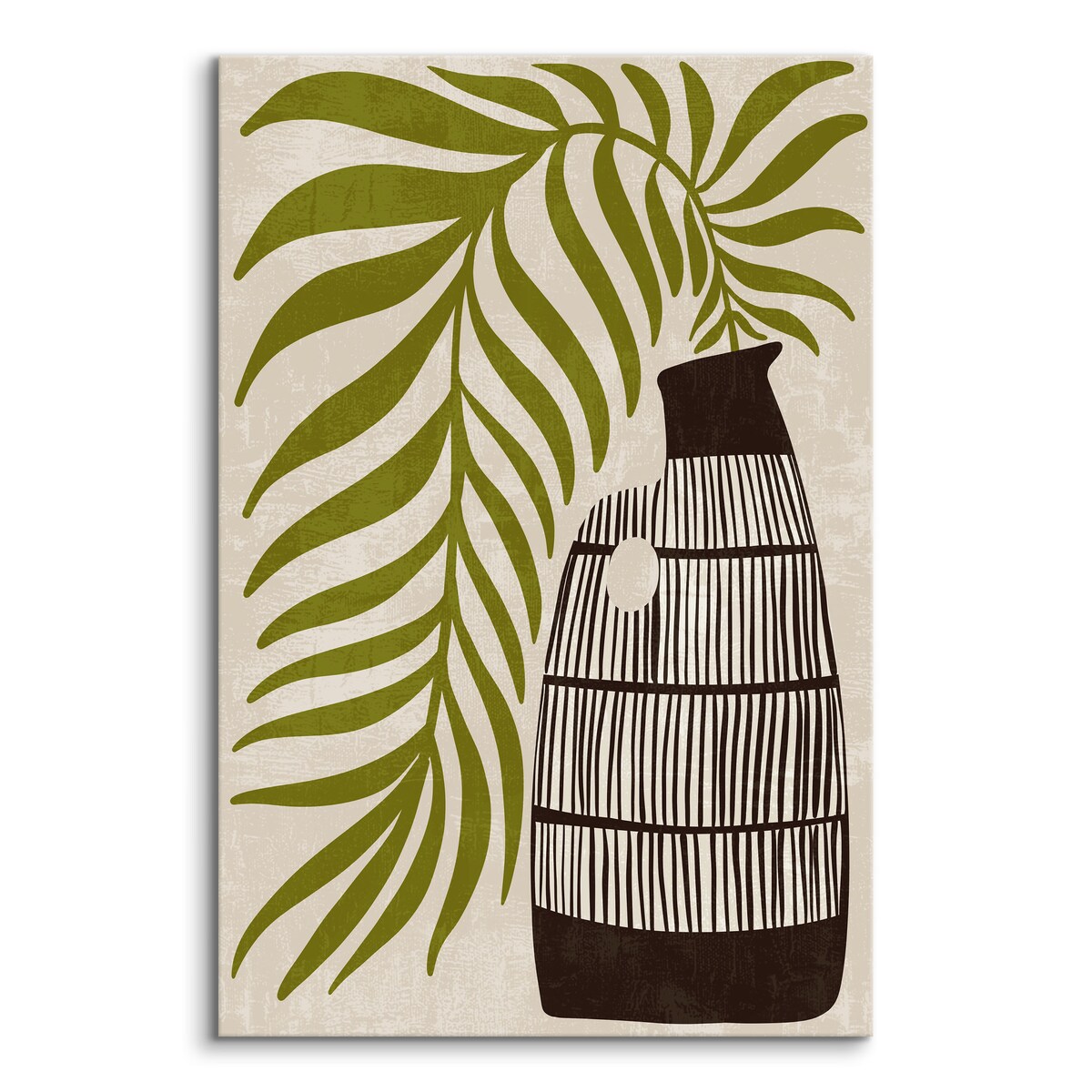 OBRAZ LIŚCIE PALMOWE MARTWA NATURA STYL BOHO 30x40cm