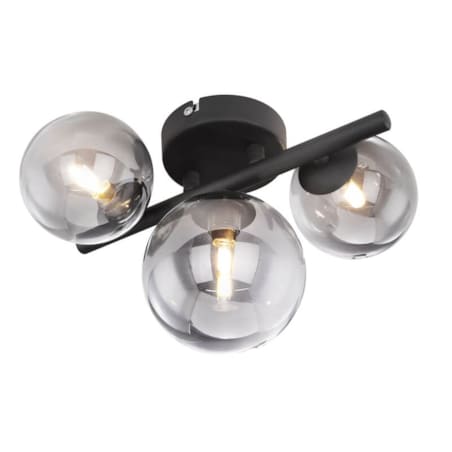 Sufitowa lampa Riha 56133-3W szklana czarna grafitowa