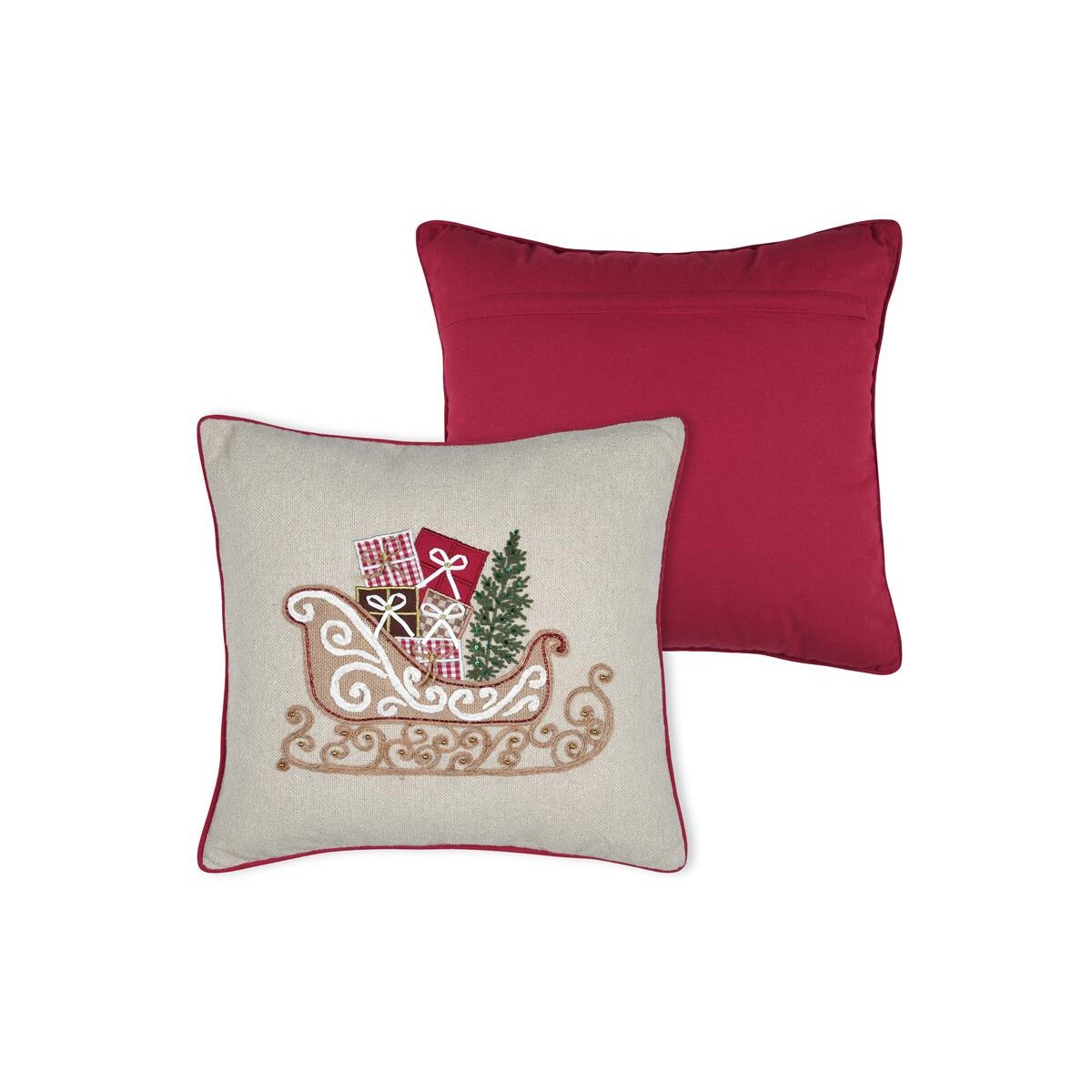 Świąteczna poduszka z nadrukiem, 45 × 45 cm