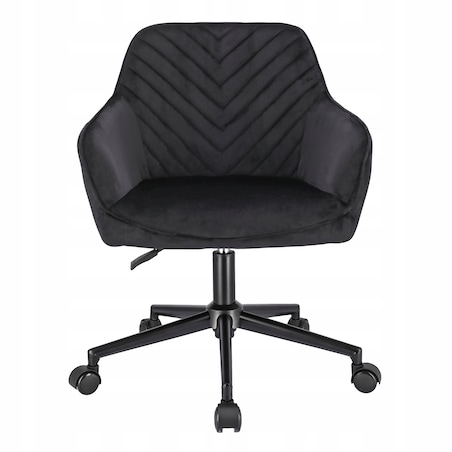 Fotel NAPOLI czarny na czarnej stopie