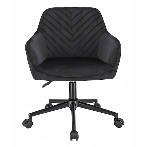 Fotel NAPOLI czarny na czarnej stopie