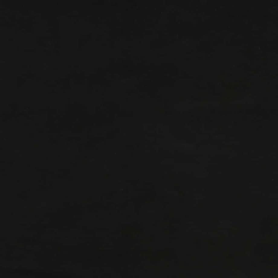 vidaXL Okrągły stołek, czarny, obity aksamitem