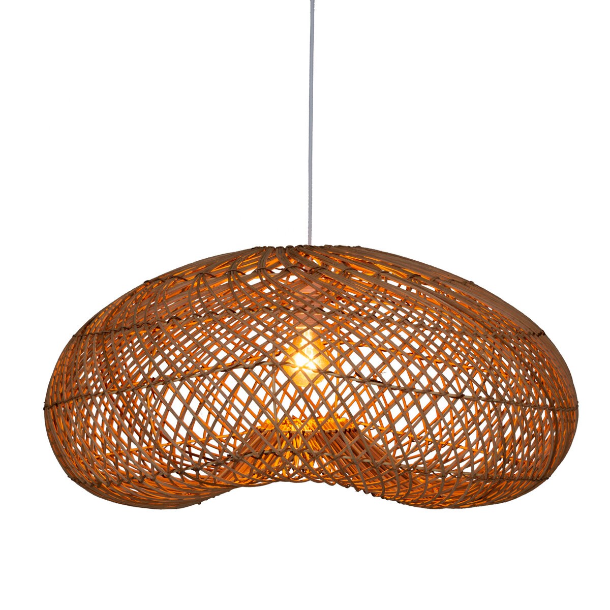 Lampa rattanowa, sufitowa, Ø 68 cm