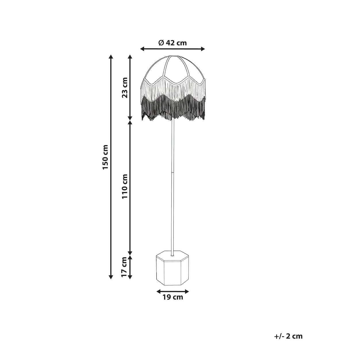 Lampa podłogowa UMGUZA Metal Złoty