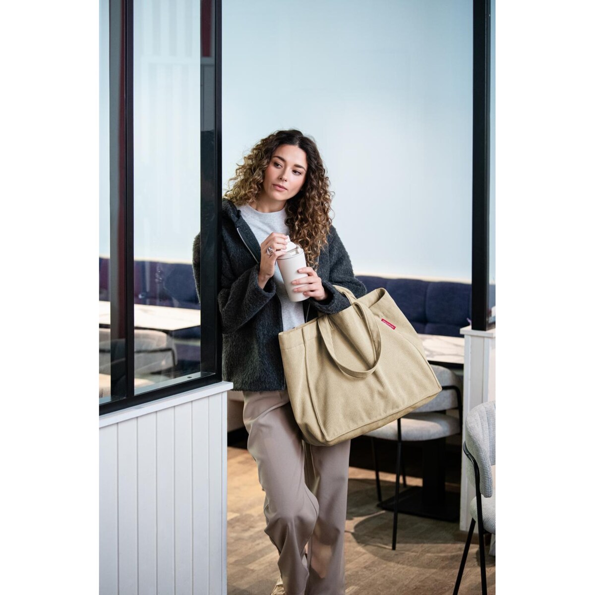 Torba SOFTSHOPPER, cord sand