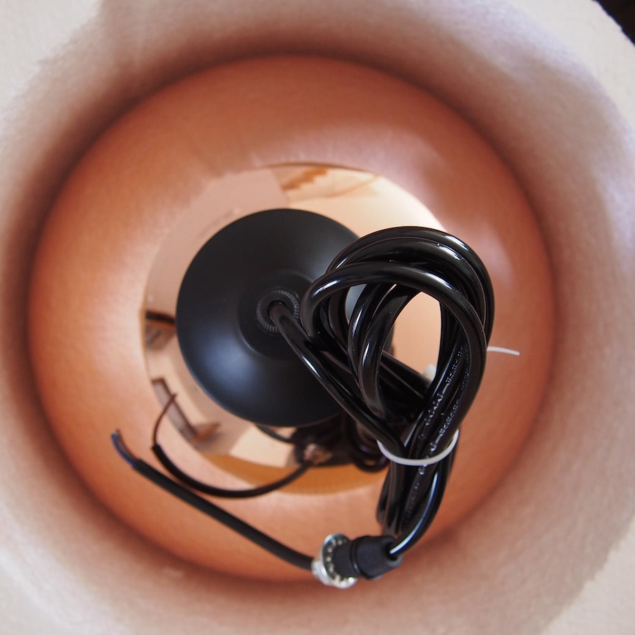 Lampa wisząca do salonu Glow ST-9021 COPPER Step kulista mirror miedziana