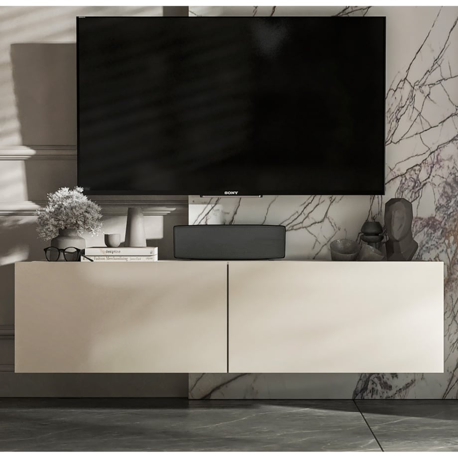 Wisząca Szafka RTV Komoda Loft Industrialna Kaszmir MAT 120 cm