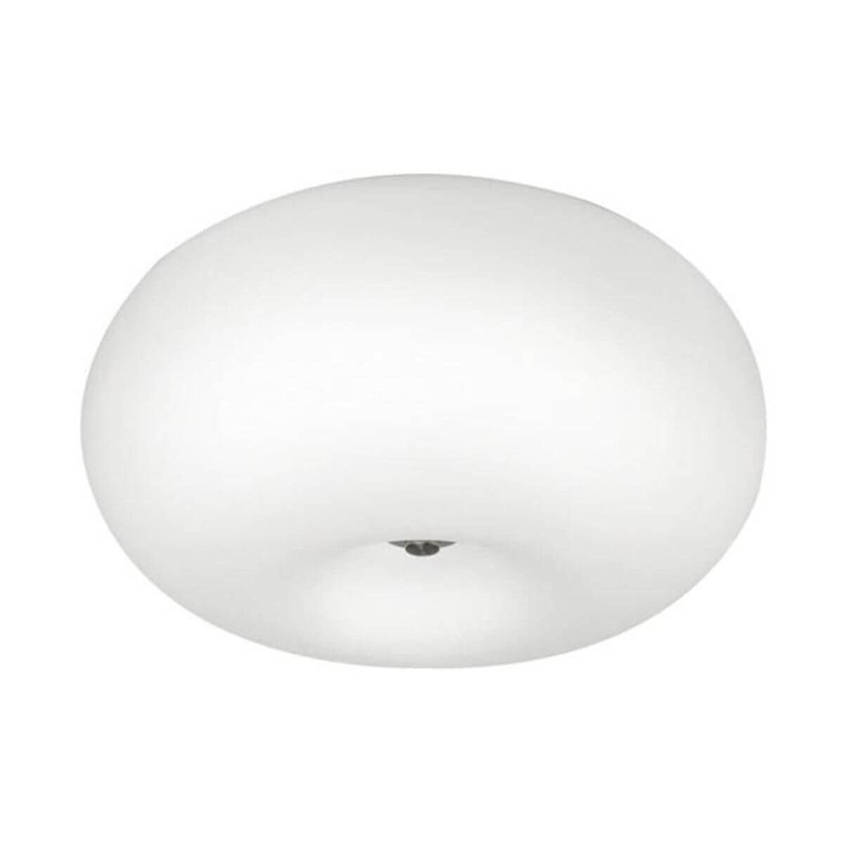 Biały plafon szklany Inez nasufitowa lampa nad łóżko